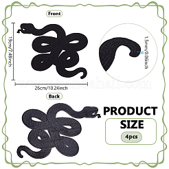 Aufnäher aus Polyester-Stickgarn zum Aufbügeln/Aufnähen&nbsp;PATC-WH0023-12