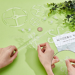 5 Stück 5 Arten Acryl-Pflanzenstützring&nbsp;DIY-GA0007-92
