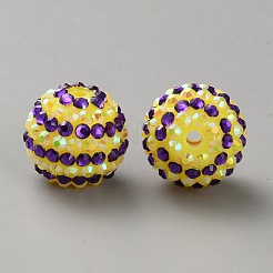 Perline di strass in resina a tema Halloween&nbsp;RB-WH0003-08F