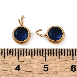 Placcatura ionica (ip) 304 acciaio inossidabile micro pavé zirconia cubica charms&nbsp;STAS-Z094-02G-08