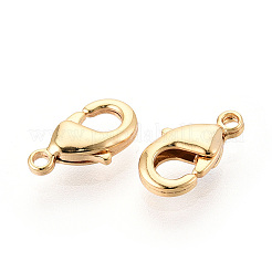 Fermoirs mousquetons en laiton&nbsp;KK-YW0004-01A-G