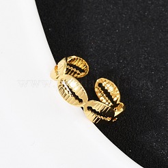 Bagues de manchette réglables en laiton pour femmes&nbsp;RJEW-B132-02A-G