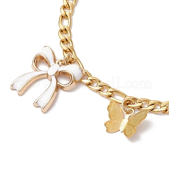 Bracciali in acciaio inox 304 con catene figaro&nbsp;BJEW-JB11604-03