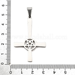 Ciondoli a forma di croce di San Pietro in acciaio inossidabile 304&nbsp;STAS-R171-06P