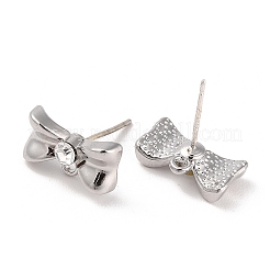 Risultati dell'orecchino con strass in lega d'argento&nbsp;EJEW-H108-01I-S