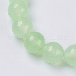 Bracelet extensible avec perles en jade naturel&nbsp;BJEW-P213-26-8mm