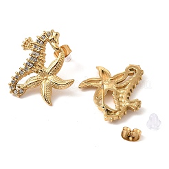 Pendientes de acero inoxidable 304 con rhinestone para mujer&nbsp;STAS-Z101-09G