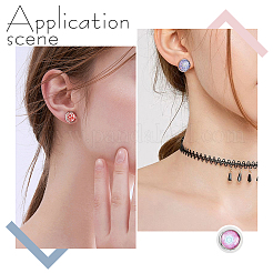 Kit de fabrication de boucles d'oreilles à tige en acier inoxydable 304&nbsp;DIY-UN0002-50RG