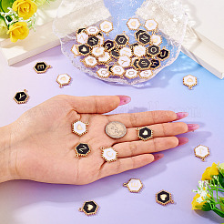 52pcs 2 pendentifs en alliage de couleurs&nbsp;ENAM-TA0002-97B