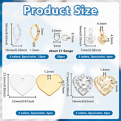 DIY-Ohrring-Sets mit Hebelverschluss&nbsp;DIY-PH0036-16