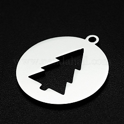 Pendentifs de Noël en acier inoxydable 201 anti-ternissement&nbsp;STAS-R111-JA671