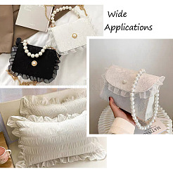 Rubans d'organza de satin plissé 2 couche&nbsp;PJ-TAC0004-02A