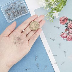100 pièce 5 styles de boucles d'oreilles à tige en acier inoxydable 304&nbsp;STAS-UN0022-10P