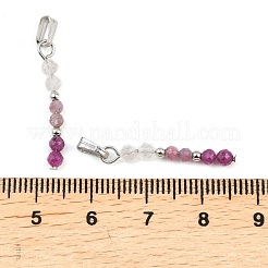 Facettierte runde Anhänger aus natürlichem Quarzkristall&nbsp;X-PALLOY-JF03529-09