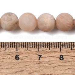 Natürliche sunstone Perlen Stränge&nbsp;G-J372-05-8mm-A
