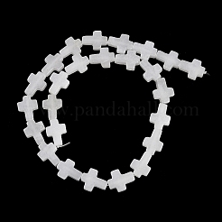 Hilos de abalorios de jade blanco natural&nbsp;G-I369-A16-02