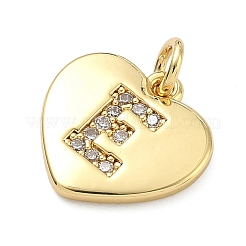 Pendenti in zirconi cubici trasparenti in micro pavè di ottone&nbsp;KK-D229-01G-05