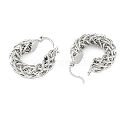 Pendiente de aro de latón para mujer&nbsp;LS-EJEW-L288-002P