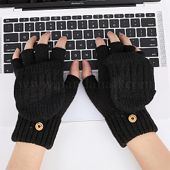 Fingerlose Winterhandschuhe aus Alpakawolle und Elastan&nbsp;AJEW-WH20042-30B