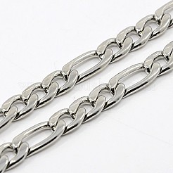 Anlaufgeschützte Figarokette für Herren&nbsp;NJEW-F027-03-7mm