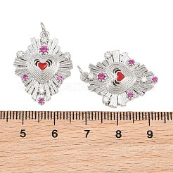 Colgante micropavé cubic zirconia de latón&nbsp;CU-CBA7E9C-10A-P