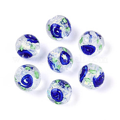 Fili di perline di lampwork in lamina fatti a mano&nbsp;FOIL-T008-05F