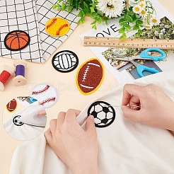 12 Stück 6-Stil-Sportball-Thema&nbsp;PATC-FG0001-64