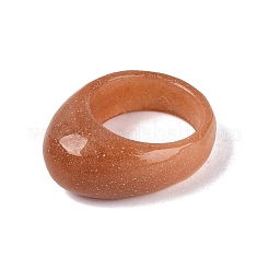 Fingerringe aus natürlichem rotem Aventurin für Damen und Herren&nbsp;G-Q601-20B