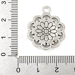 Fleurs pendentifs en alliage de style tibétain&nbsp;TIBE-5269-AS-LF