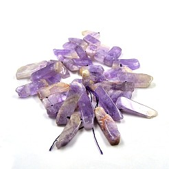 Unregelmäßige Streifen natürliche Lavendel Amethyst abgestufte Perlen Stränge&nbsp;G-P064-06