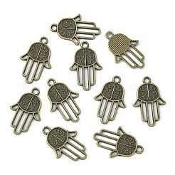 Colgantes de la aleación de estilo tibetano&nbsp;TIBEP-23356-AB-NR