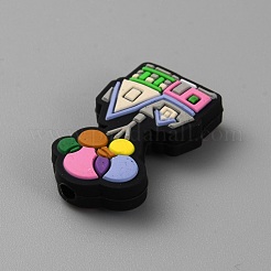 Perles focales en silicone sur le thème de Noël&nbsp;SIL-CJC0010-02A