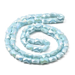 Brins de perles de verre à plaque de couleur ab&nbsp;EGLA-P051-06A-B08