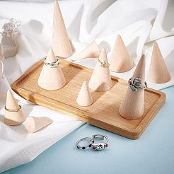10 Stück RingAusstellungsständers aus Holz in 5 Stilen&nbsp;RDIS-FG0001-18