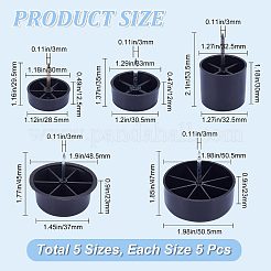 25 patin de meuble en plastique de 5 styles&nbsp;AJEW-GF0006-12