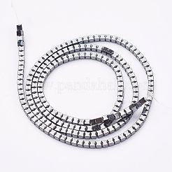 Non magnetici perle ematite sintetico fili&nbsp;G-F396-38-2x2mm