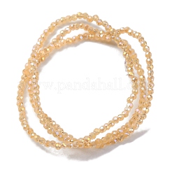 Transparentes perles de verre de galvanoplastie brins&nbsp;LS-EGLA-H107-01A-AB08