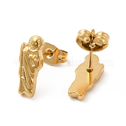 Boucles d'oreilles à tige en acier inoxydable 304 avec placage ionique (IP) pour femmes&nbsp;EJEW-E271-01G