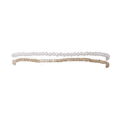 Stretch-Armbänder-Set aus Glasperlen für Damen&nbsp;BJEW-JB11714
