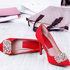 1 paire de décorations pour chaussures en alliage et strass&nbsp;FIND-AN0001-11B