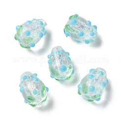 Fili di perline irregolari in laminato lampwork fatti a mano&nbsp;FOIL-Z001-05A