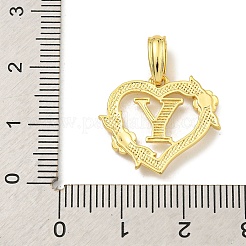 Pendentifs en laiton de coeur&nbsp;KK-I714-04G-Y
