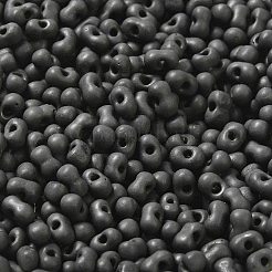 Glas mattierte Saatperlen-Perlen&nbsp;SEED-K009-05B-03