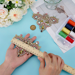 2 pieza de accesorios de ropa de diamantes de imitación de vidrio&nbsp;DIY-FG0006-61C