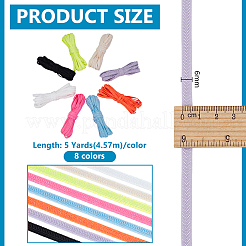 40 Yards 8 Farben Nylon mit Spandex-Bändern&nbsp;OCOR-BC0009-36