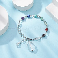 Chakra-Wünschelpendel mit natürlichen und synthetischen Edelsteinen&nbsp;PALLOY-JF02089
