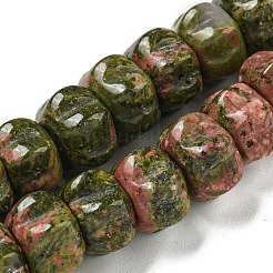 Natur Unakit Perlen Stränge&nbsp;G-G142-A09-01