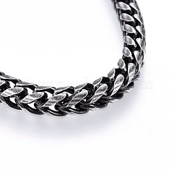 Retro-Kettenarmbänder aus 304 Edelstahl&nbsp;BJEW-L631-44AS