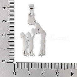 Pendentifs en acier inoxydable 304 anti-ternissement pour la fête des mères&nbsp;STAS-U002-09P