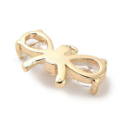 Charms in vetro di ottone&nbsp;KK-C054-21G